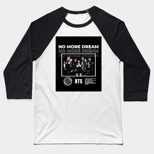 BTS: No More Dream Group Photo Baseball T-Shirt by TheMochiLife